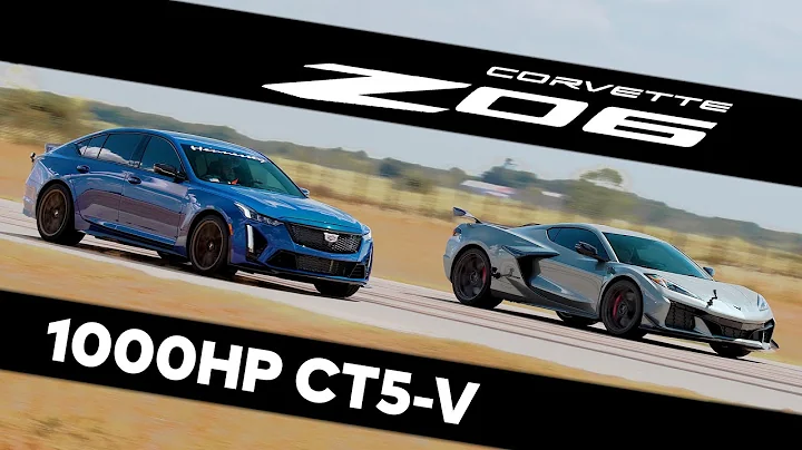 DRAG RACE: CT5-V Blackwing vs. Corvette Z06 // H1000 Upgrade by Hennessey