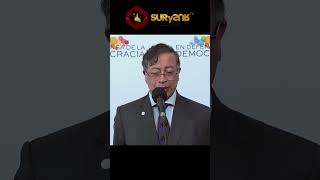 PETRO EN LA CUMBRE DE BARCELONA REPUDIA GUERRA CONTRA IRÁN #shorts  #viory #barcelona
