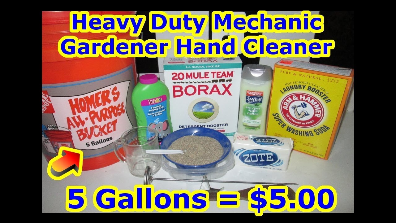 Mechanics Hand Cleaner: A DIY Hand Cleaner for Mechanics That Works!