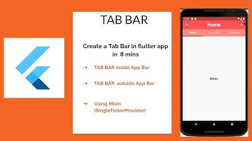 Create a TABBAR |By Flutter 2020 | in 8 mins