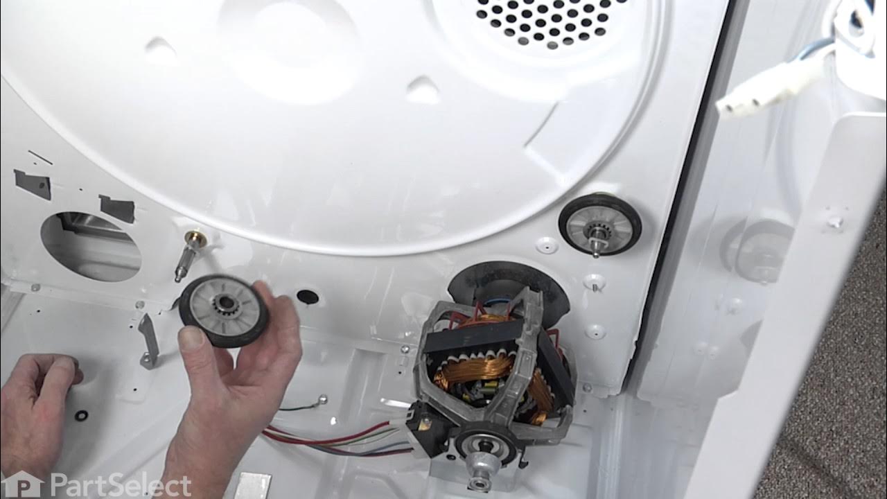 Как снять крышку на вирпул Dryer Repair - Replacing the Drum Rollers (Whirlpool Part 349241T) - YouTube