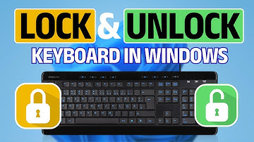 Easiest Way to Lock & Unlock Keyboard on Any Windows PC | Windows 11/10/8/7 #lockkeyboard