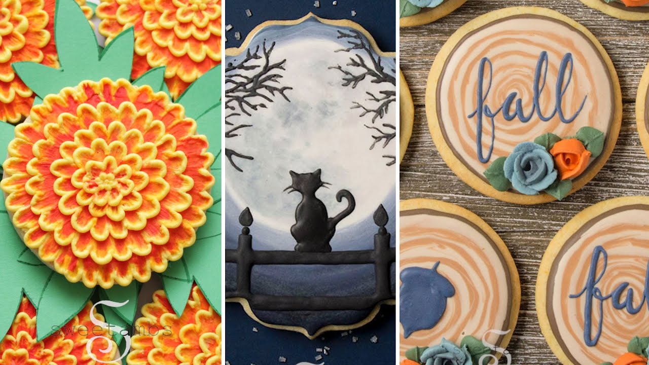 My Favorite FALL and HALLOWEEN COOKIES! | Cookie Decorating Compilation