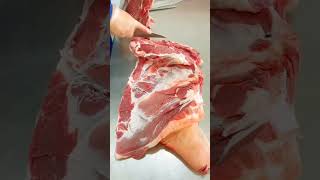 Pig Butchery Process 🐷 Fast & Clean Knife Work. ep1000 #Cooking #shorts @FoodisFoodie