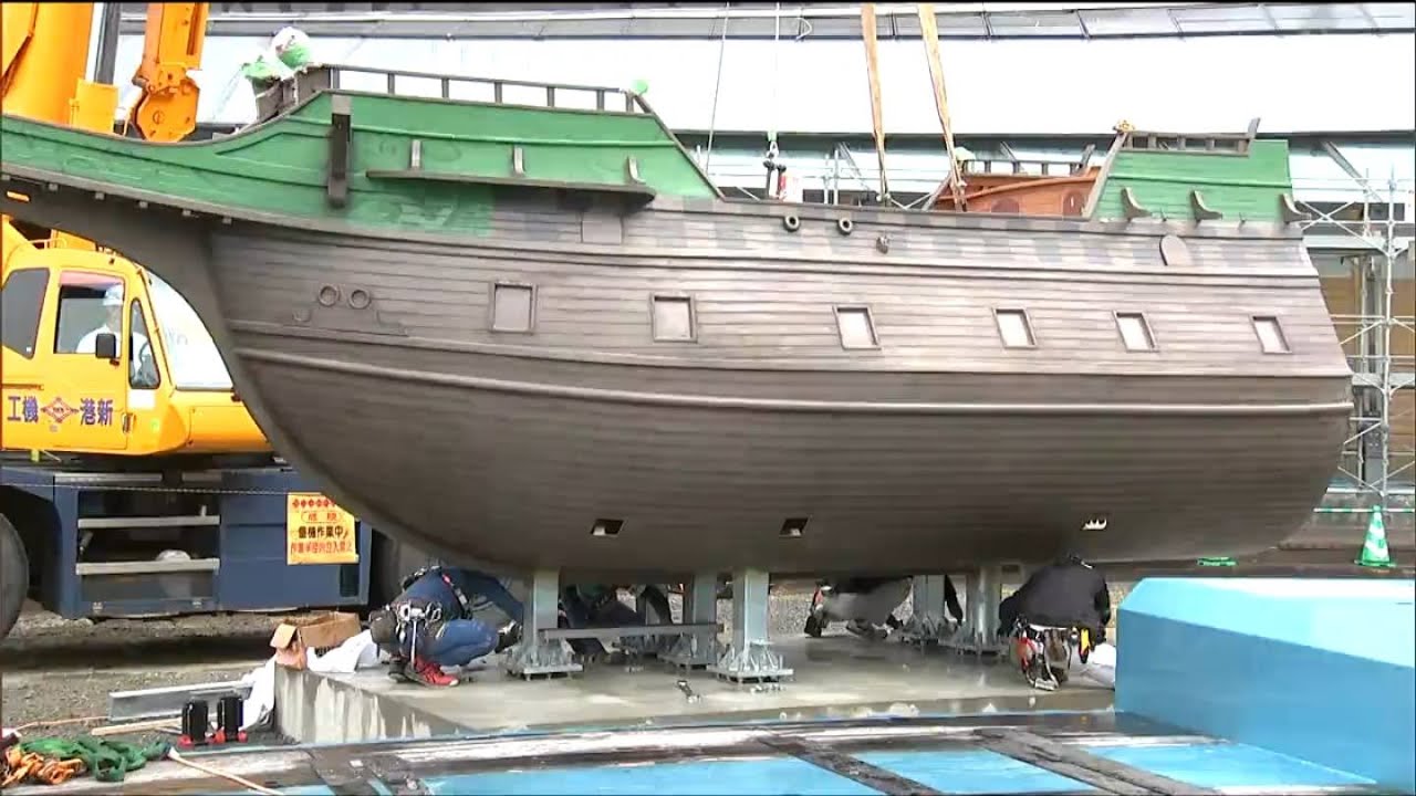 400年前に慶長遣欧使節団が海渡った「サン・ファン号」4分の1サイズで