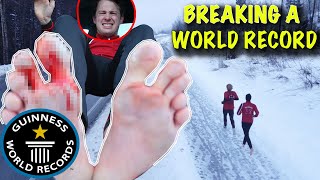 It was incredible': Barefoot runner does half-marathon on frozen