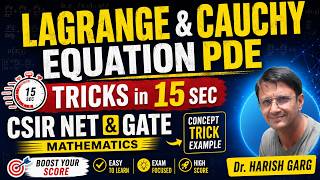 PYQs on Lagrange & Cauchy Problems | CSIR NET 2011 TO 2026 | Short Cut Tricks in 15 SEC