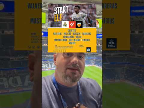 Startelf mit Vini und nur 1 Änderung! Gut so?  #RealMadrid #REALTOTAL #Bernabeu #fyp #viral