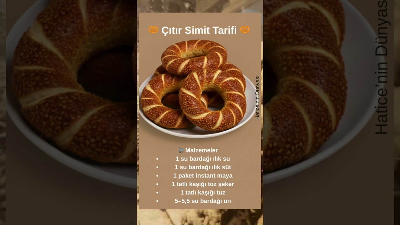 🥨 Çıtır Simit Tarifi 🥨 #pratiktarifler #pratiktatlitarifleri #tarif #yemektarifleri