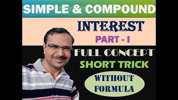Trick 54 - Simple & Compound Interest Without Formula - I