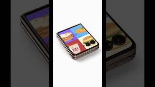 CoverScreen Clockface - Pixel Art Food Collage (Dumplings, Taco, Ramen &amp;  Burger)