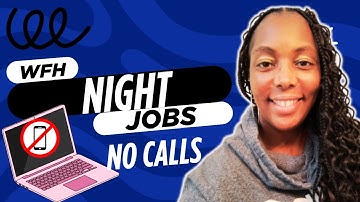 Night Work from Home Jobs NO CALLS   WFH Night Jobs for Beginners