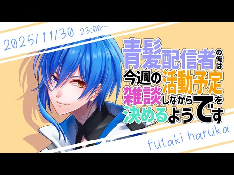 【雑談枠 25/11/30】じっとしてると寒いのにちょっと動くともう暑い【活動スケジュール決め】