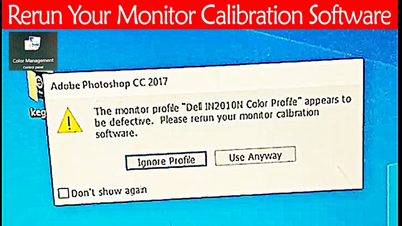 How To Rerun Your Monitor Calibration Software - YouTube