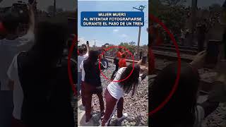 Mujer Mu3Re Al Intentar Fotografiarse Durante El Paso De Un Tren