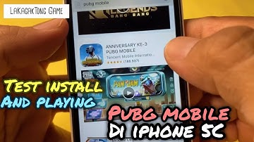 Test Install & Play Pubg Mobile  iPhone 5C ios 10.3.3