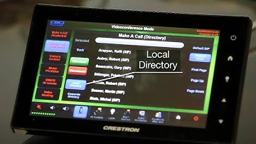 Simple Videoconferencing Control Panel using Crestron
