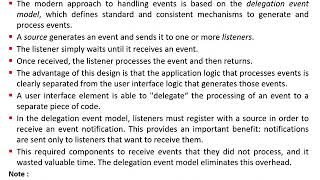 AWT Hierarchy, Event Handling, Button Class