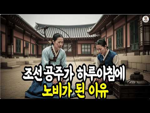 "이 계집의 신분을 노비로 강등하라" 조선에서 가장 귀했던 공주가 하루아침에 관청 노비가 된 비극적 사연