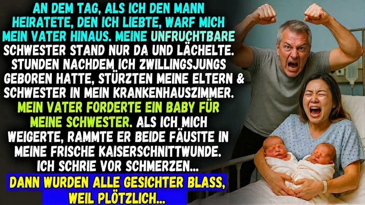 Ich bekam Zwillinge –mein Vater verlangte plötzlich einen Sohn. Dann griff er mich im Krankenhaus an