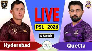 PSL Live: Quetta vs Hyderabad 5th T20 Live Match Today | QTG vs HHK Live Score & Commentary screenshot 5