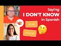 Understanding 'no sé' and 'no lo sé' in Spanish