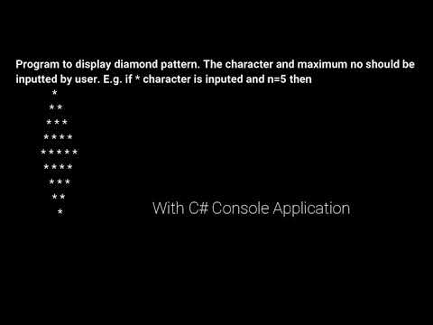 Write a program to display pattern  The character and maximum no should be inputted by user with C#