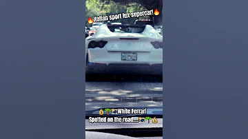 White Ferrari convertible spotted!!!!!!!!! 🔥Italian Sport lux supercar!🔥 #italiansportluxsupercar!