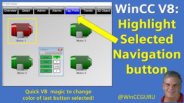 How to change color of selected button in WinCC SCADA #winccguru