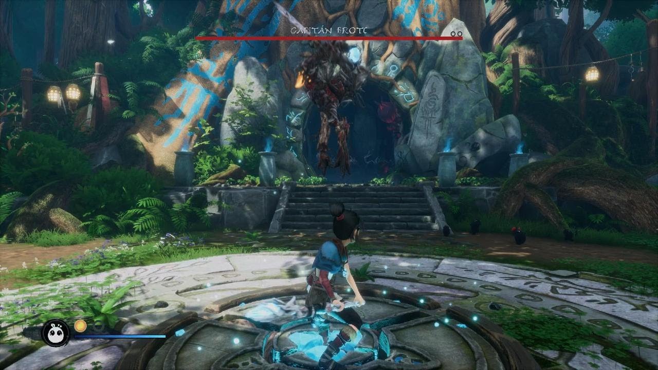 Kena: Bridge of Spirits [PS5] - Sprout Captain Boss Fight (Expert) - 4K 60FPS