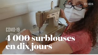 Dans cet hôpital, des bénévoles confectionnent des surblouses pour les soignants face à la pénu