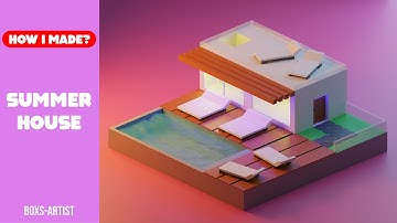 Summer House in Blender 2.91 | 3D Modeling Process