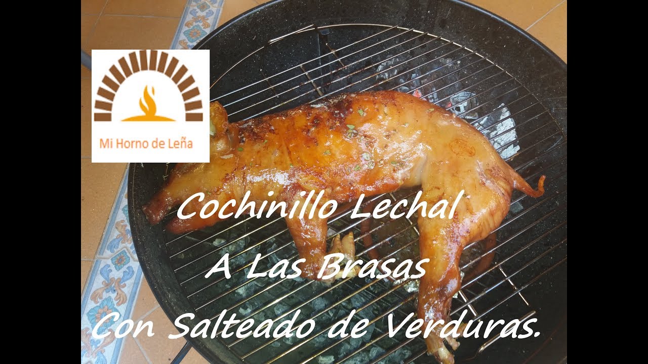 Cochinillo lechal al carbón en barbacoa. | RDGrillmaster