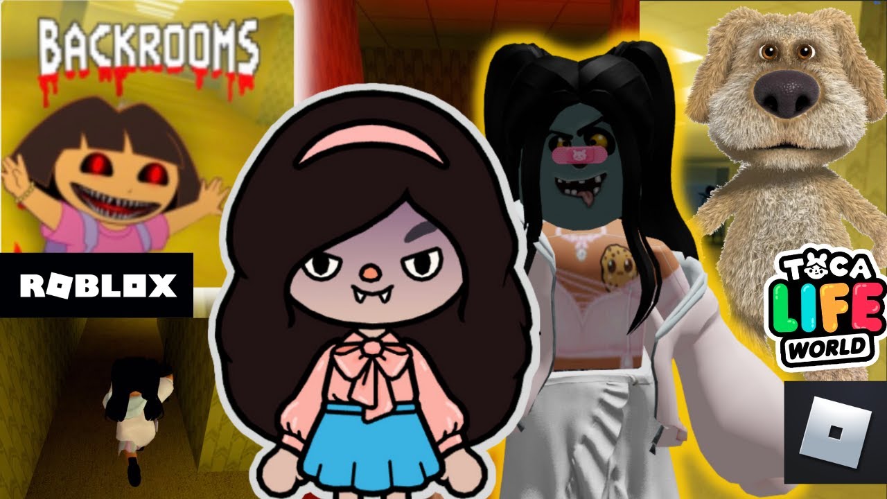 Toca Boca Roblox Dora in the Backrooms! Talking Ben Morph New