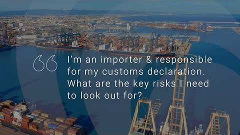 I’m an importer and responsible for my customs declaration. What are the key risks?