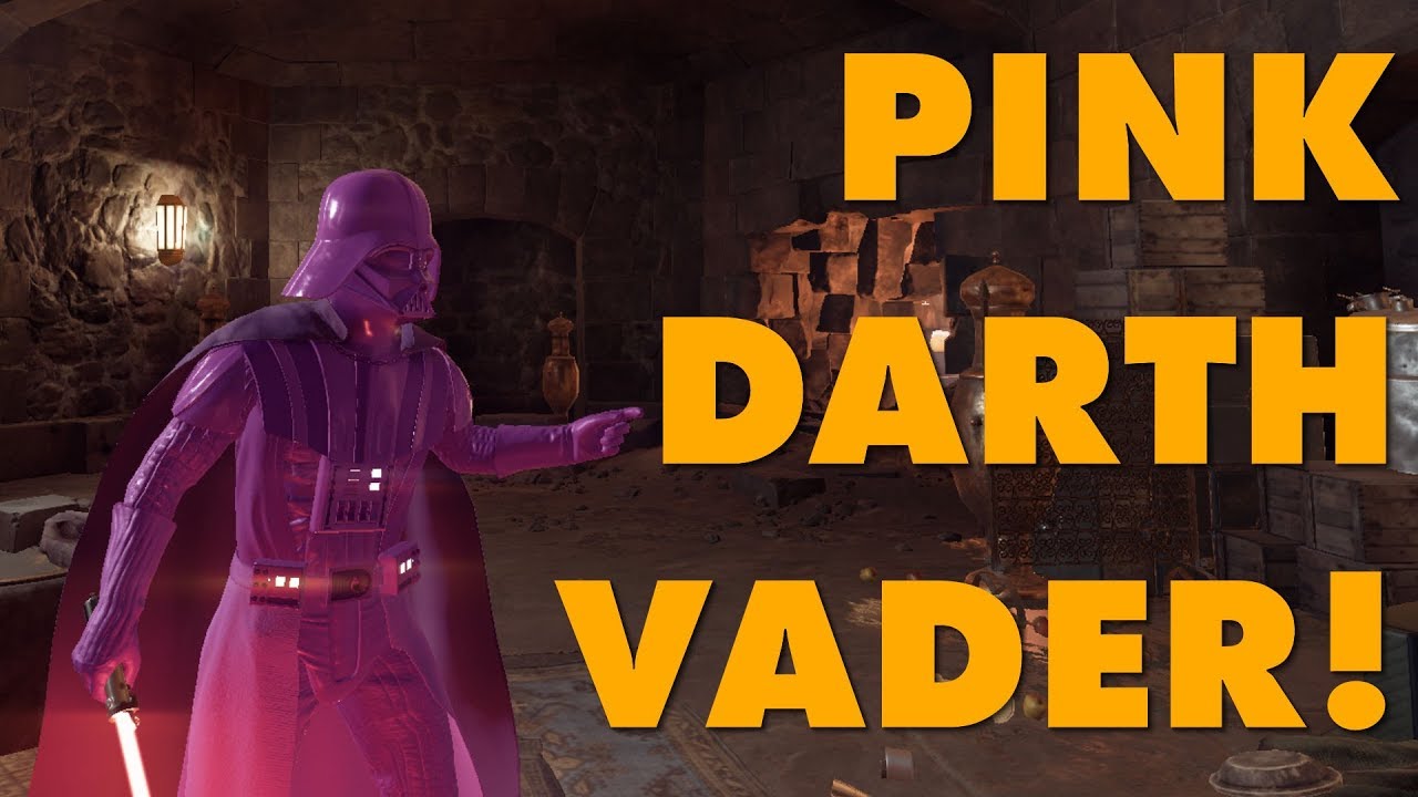 Pink Darth Vader Modded Into Battlefront II Because EA Said Nobody Wants Pink Darth Vader