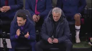 Jose mourinho goes from zero to ten in a second. spurs Vs Manchester City #mancity #funny #meme