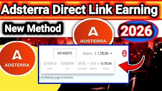Adsterra directlink new earning trick/ Adsterra earning tricks/Adsterra 2026 #adsterraearningtricks 