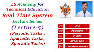 Types of Real Time Tasks| Lecture-5 |Periodic Tasks |Aperiodic tasks | Sporadic Tasks
