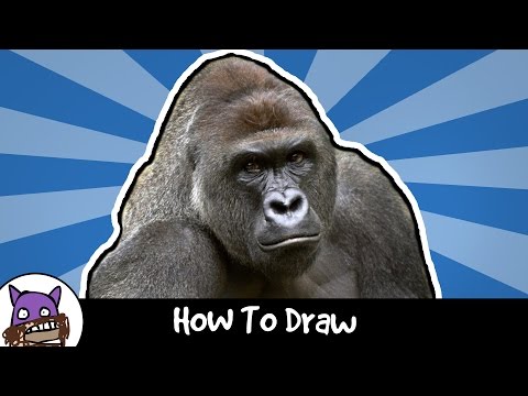 ✐ How To Draw - King Kong / Harambe ✐
