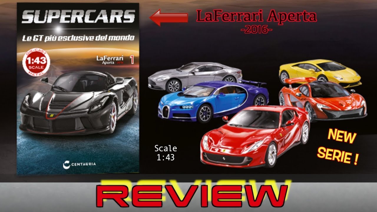 2013 Ferrari LaFerrari "SuperCars" Rojo-Negro 1:43 Editorial - Foto 3