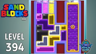 Sand Blocks: Drop Puzzle Level 394: Gameplay Solution