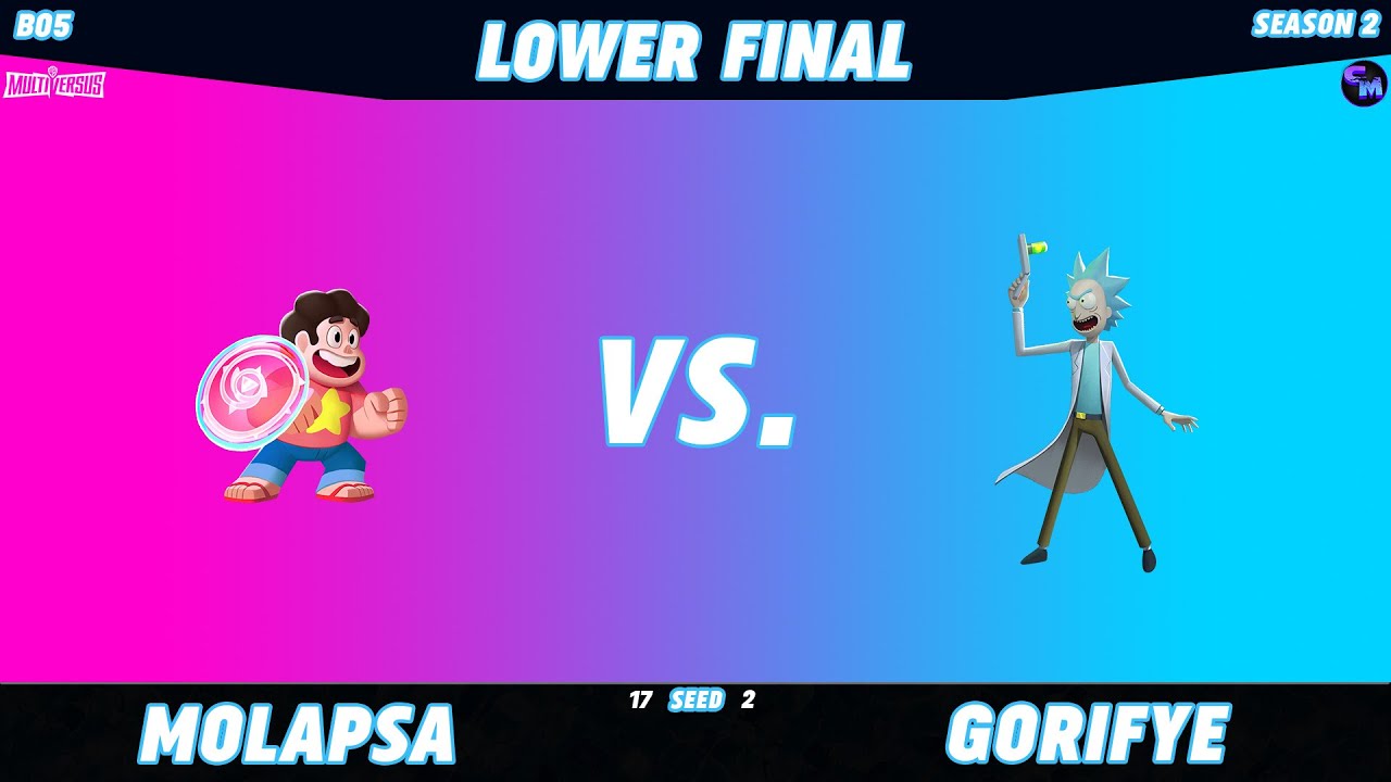 [S2] Multiversus Singles #4 - Lower Finals - Mola (Steven universe) v Gorifye (Rick)