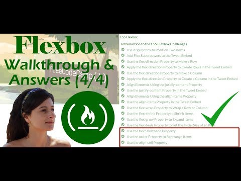 [4/4] Flexbox -- flex, order, align-self | FreeCodeCamp Challenges