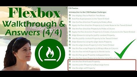 [4/4] Flexbox -- flex, order, align-self | FreeCodeCamp Challenges