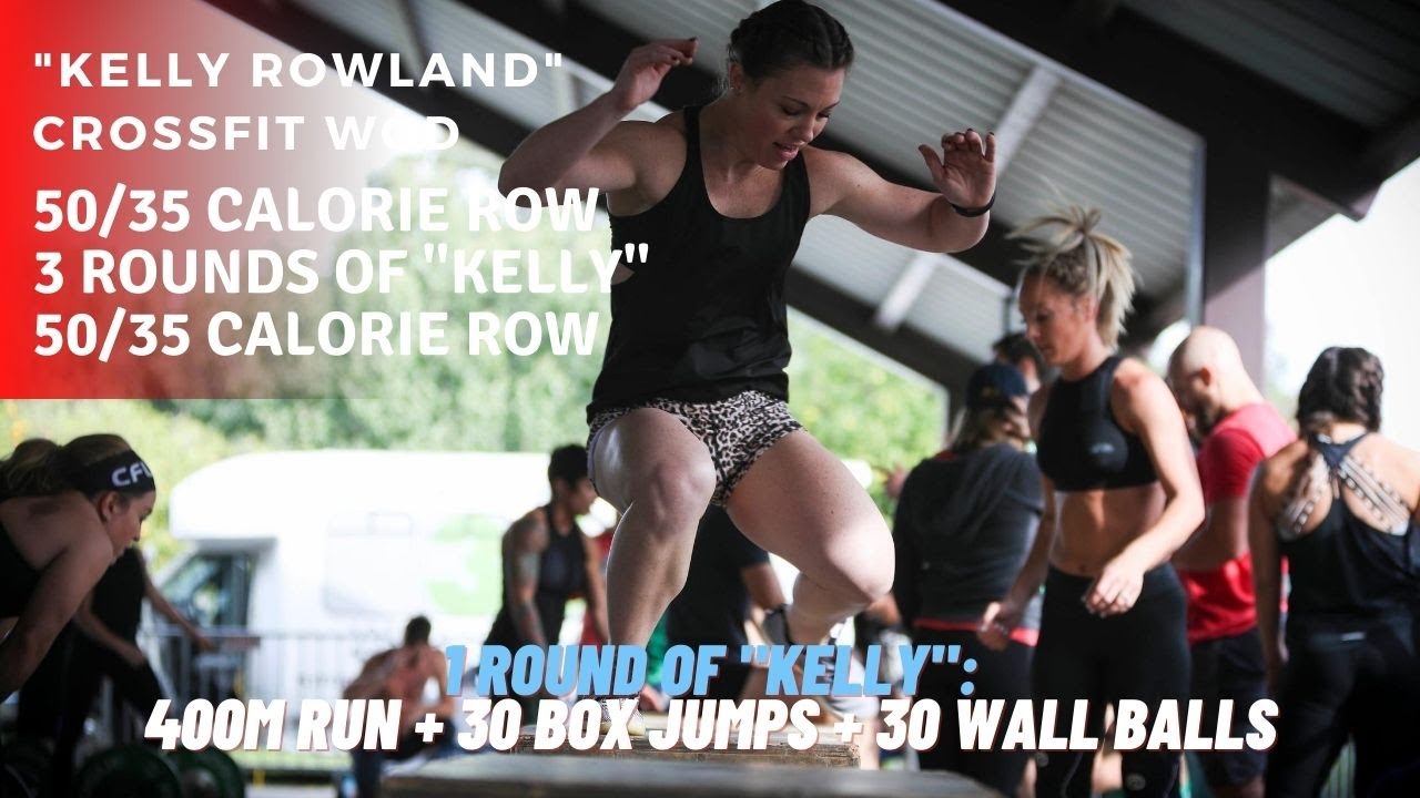 "Kelly Rowland" CrossFit WOD Rowing + 3 Rounds of "Kelly" + Rowing