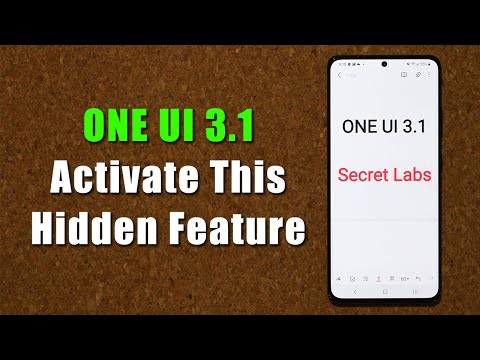Activate Hidden Feature on Samsung Galaxy Phones with ONE UI 3.1 - (S21, Note 20, S20, Note 10, etc)