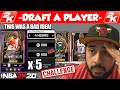 NBA 2K20 DRAFT - IF I DON'T DRAFT A 90+ OVERALL DRAFT I GIVE AWAY 5 FREE GALAXY OPALS IN MYTEAM
