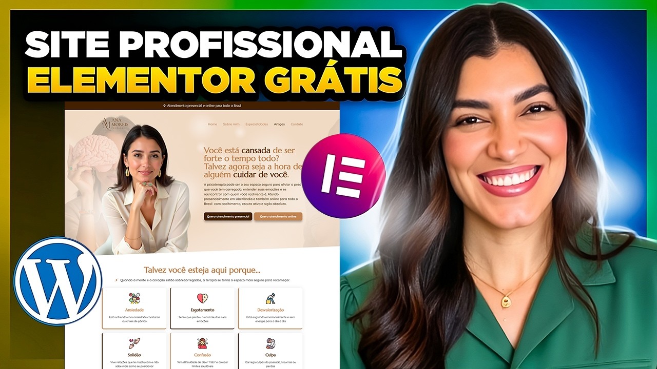 Como CRIAR UM SITE no WordPress e Elementor Grátis [Passo a passo e do ...