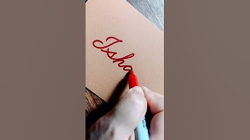 How to write ‘Ishaan’ in cursive